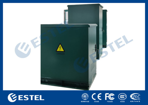 19' Rack Dış Telekom Dolabı Yeşil Renk 500W Klima ve Fan ile