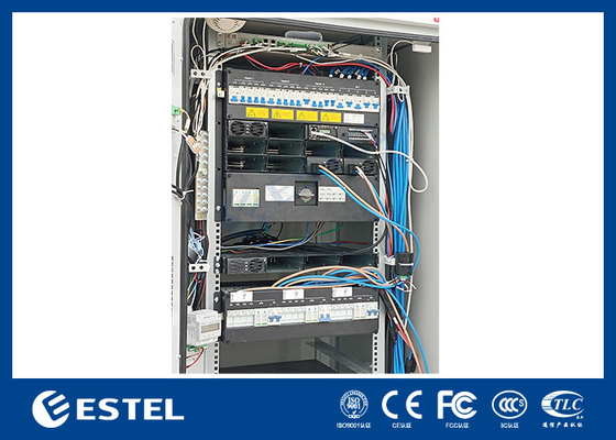 Hibrit Telekom Gücü Sistemi 48VDC 300A 40U Soğutma İçin Açık Telekom Kabinesi