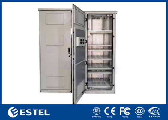 Galvanizli Çelik 32U Dış Telekom Kapalı 4 Fan Soğutma ile donatılmış