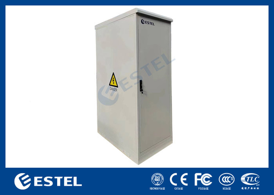 Çift Kapılı 42U Galvanizli Çelik Dış Telekom Kabineti 2000W DC Air Cond ile Birleştirilmiş