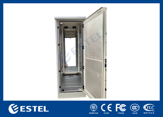 Çift Kapılı 42U Galvanizli Çelik Dış Telekom Kabineti 2000W DC Air Cond ile Birleştirilmiş
