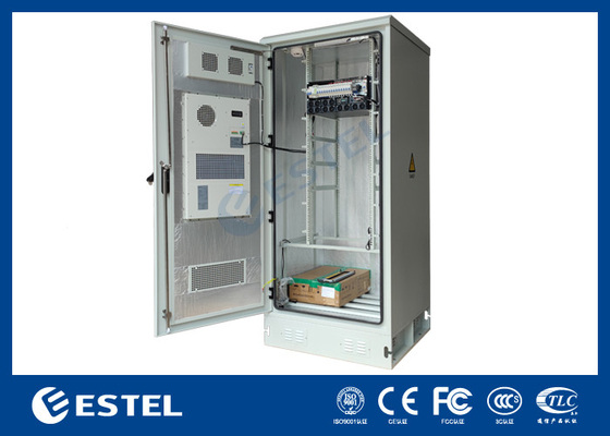 IP55 30U Düzeltme Sistemi Sensörleri ile Entegre Dış Güç Kabinesi Paslanmaz Çelik Kaplama