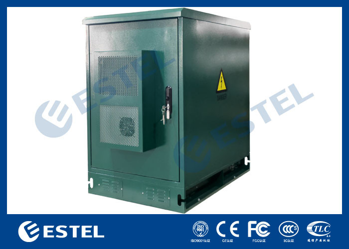 19' Rack Dış Telekom Dolabı Yeşil Renk 500W Klima ve Fan ile